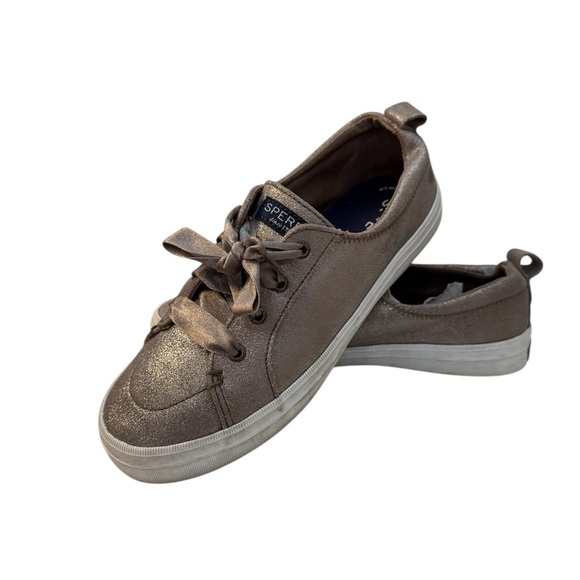 Sperry Sparkling Bronze Brown Sneakers Casual Comfort - Picture 2 of 9